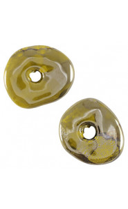 DQ Greek Ceramic bead donut – Olive green